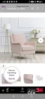 Modern sofa chair set of two