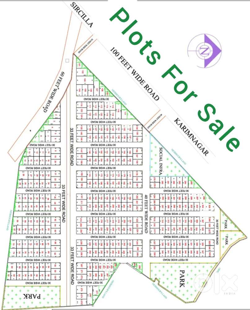 14500/Sq.yd DTCP & RERA Approved Residential plots for sale VEMULAWADA