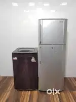 Samsung double door refrigerator and godrej dc+6.5kg washing machine