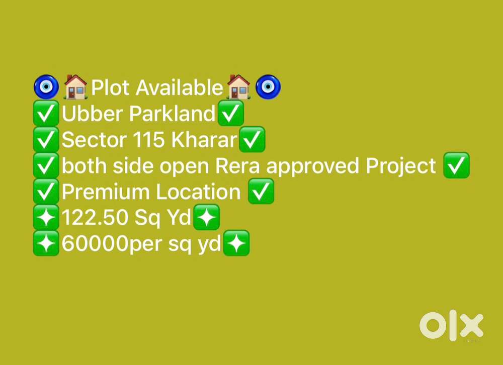 Plot at Ubber Parkland Sector 115