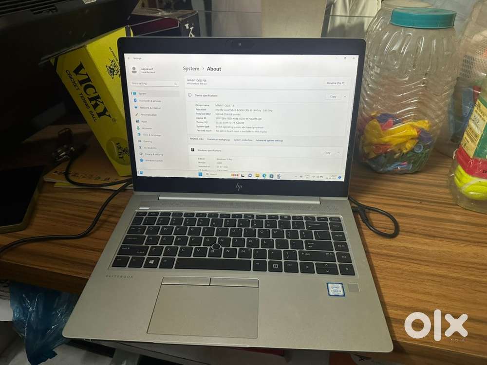 HP EliteBook 840 G5, 16GB RAM, 512GB SSD, Silver