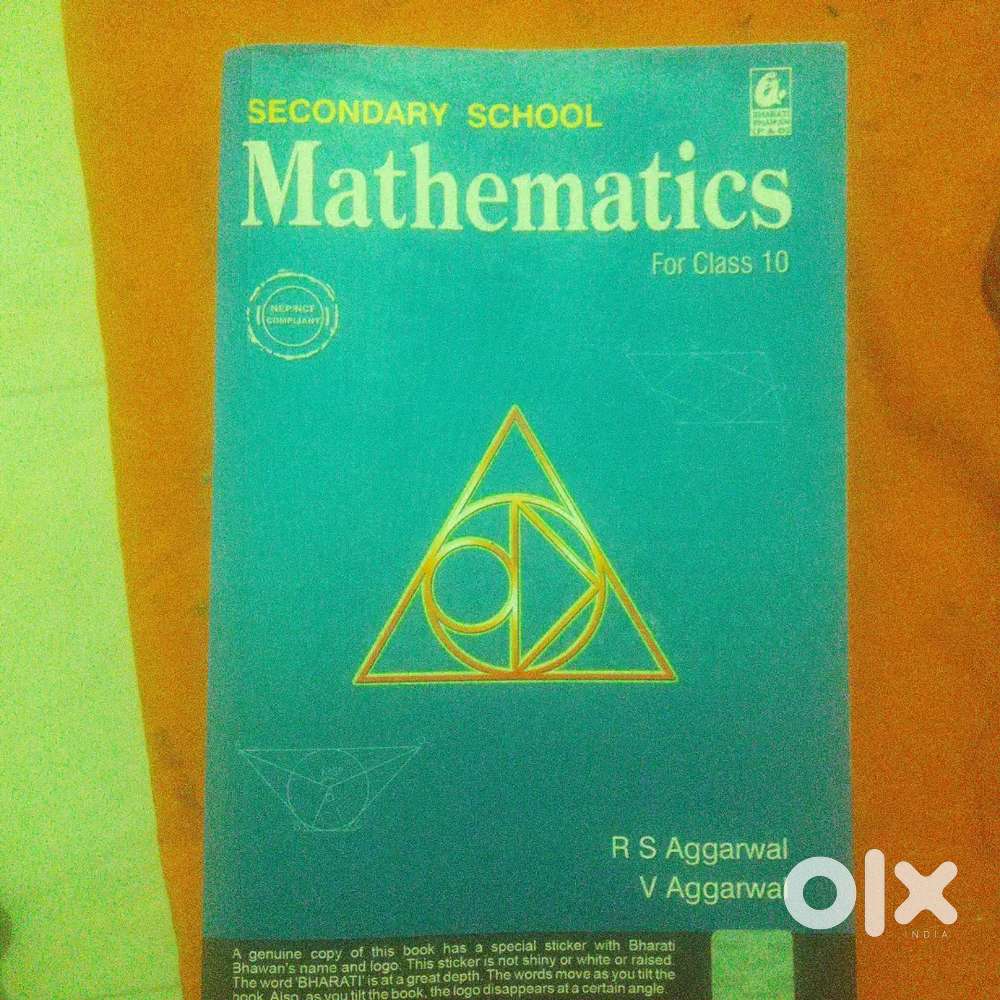 RS AGGARWAL / V AGGARWAL MATHEMATICS for class 10th