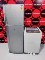 #SRH LG Top Load Washing Machine And SHARP Double Door Refrigerator