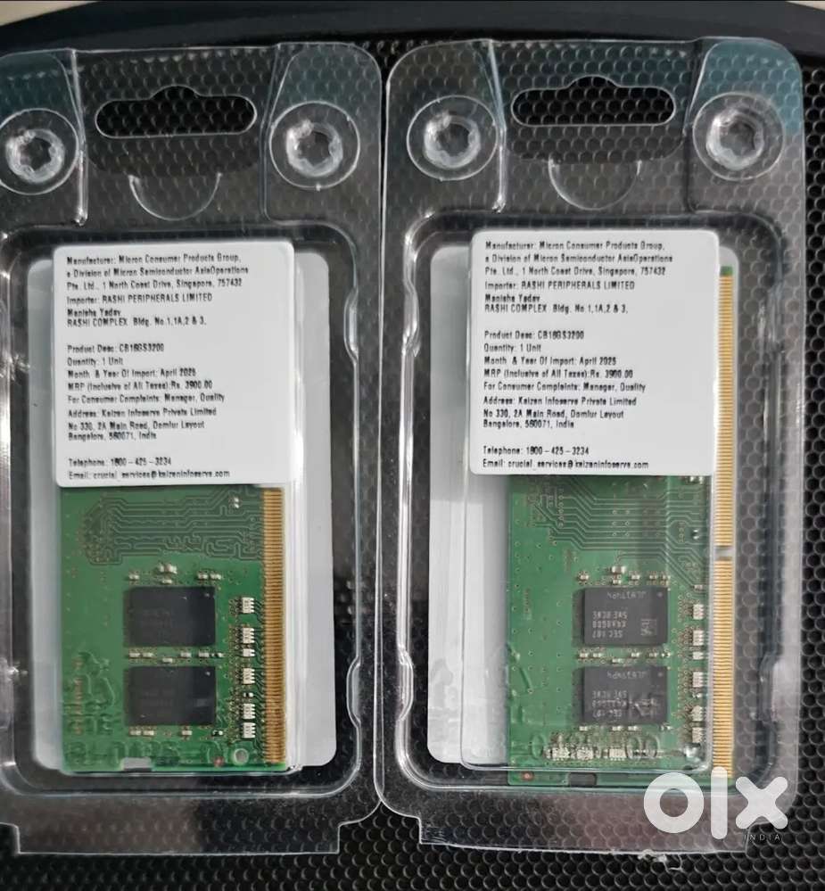 CRUCIAL 16GB RAM STICKS