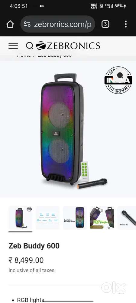 Zebronics buddy 600