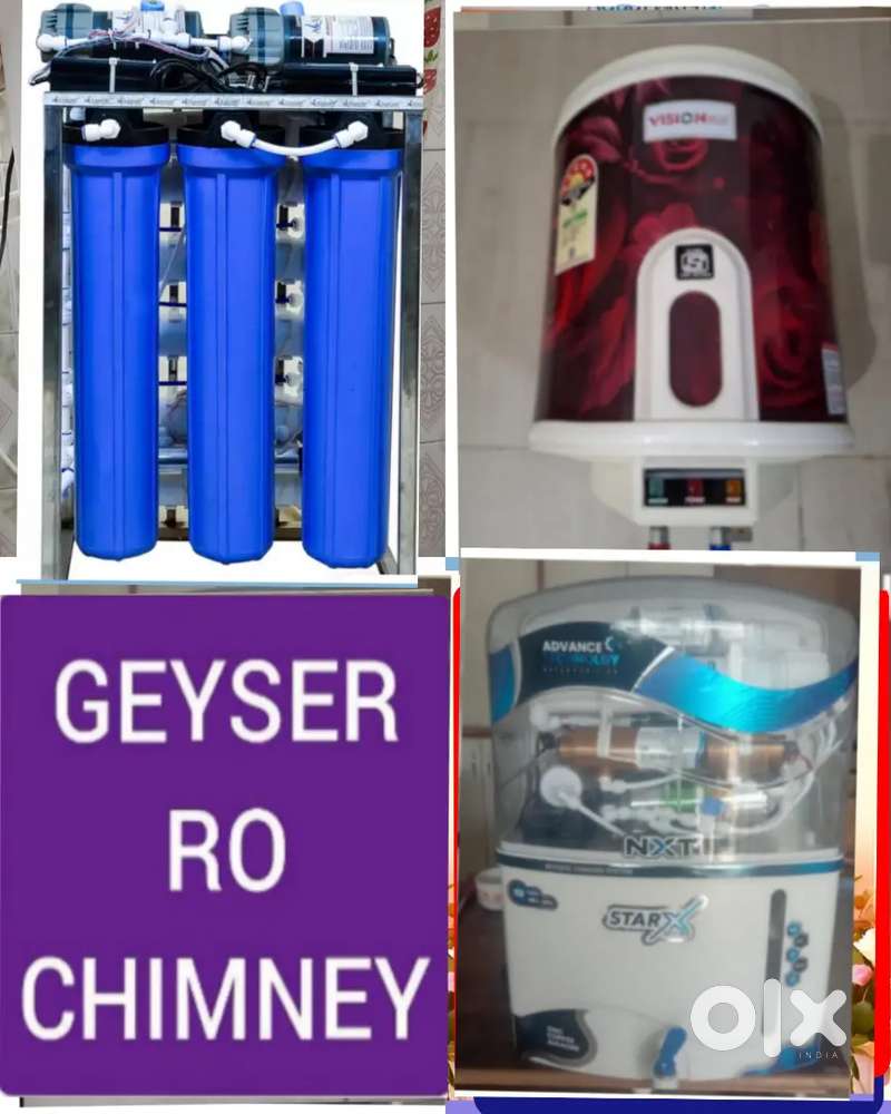 COPPER ALKALINE AUQA WATER PURIFIER RO FILTER, CHIMNEY,  SALE REPAIR