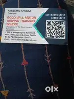 Required Receptionist for driving school
