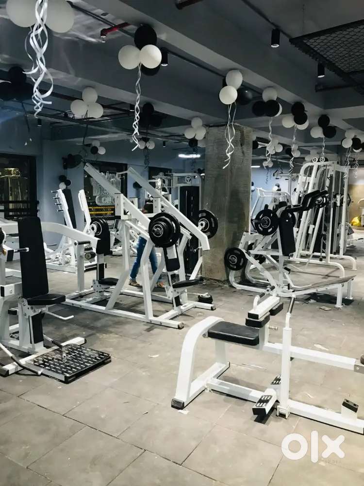 Gym equipments set up available