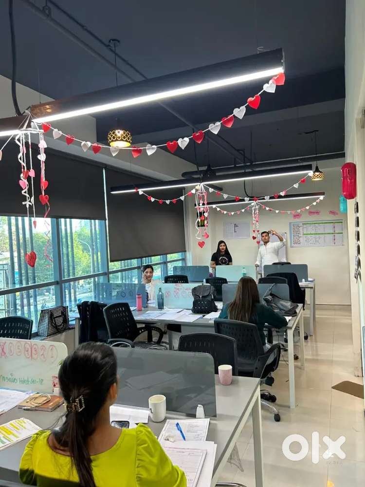 2 Cabin's with Workstation's fully furnished office space for rent