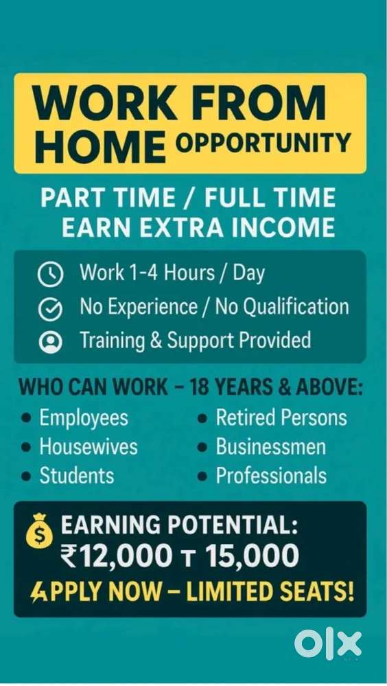 Work from home job part time/full time