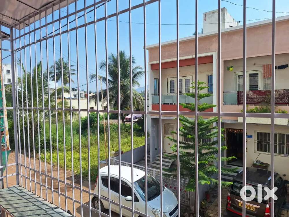 Semi furnished flat with best lake view in karad