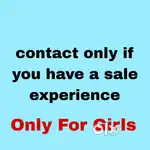 Marketing girls can contact with sale experience