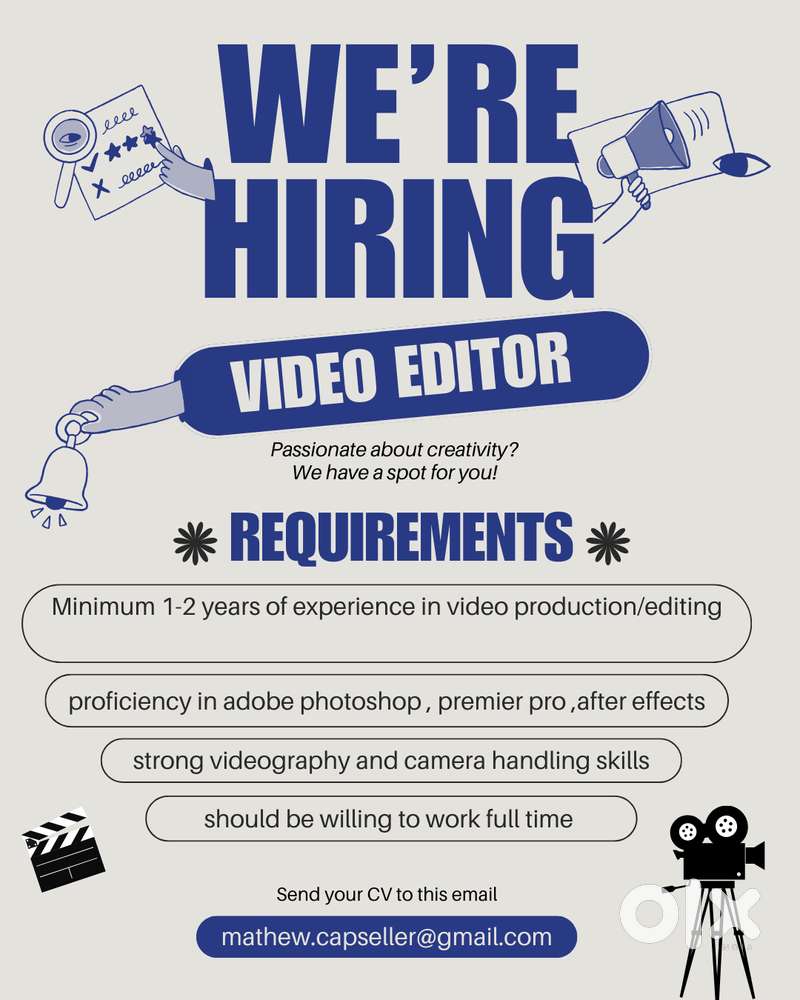 video editor cum videographer