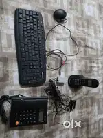 Keyboard Mouse Landline Cordless Combo