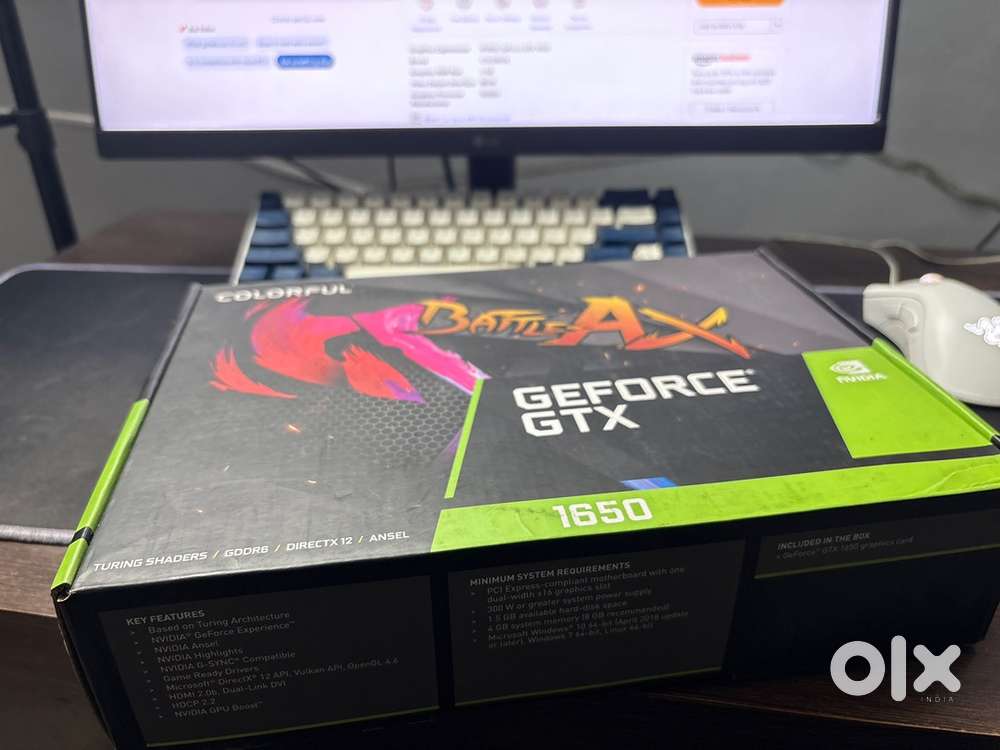 Colorful GTX 1650 BattleAX edition Graphics Card – Excellent Condition