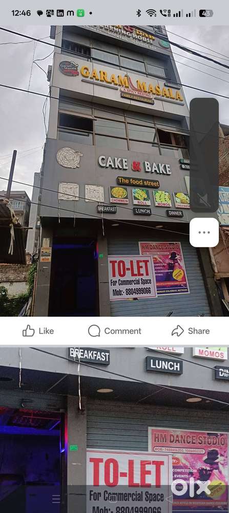 Space Available for office and Shop on Rent at Prime Location