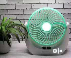 Powerful Rechargeable Table Fan With Led Lights.Best For Use In any Working place