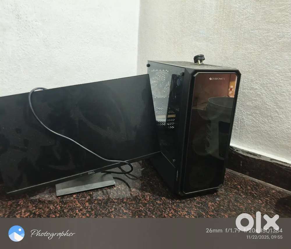 Computer  zebtonics CPU Dell monitor