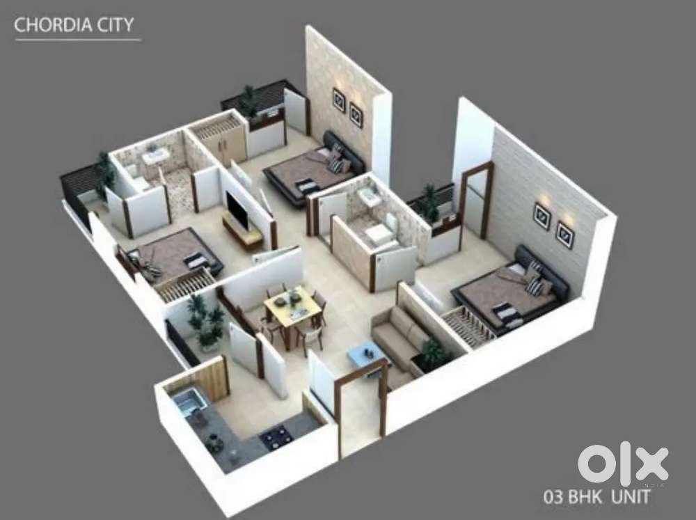 Urgently Need 2 male partner for 3 bhk flat .