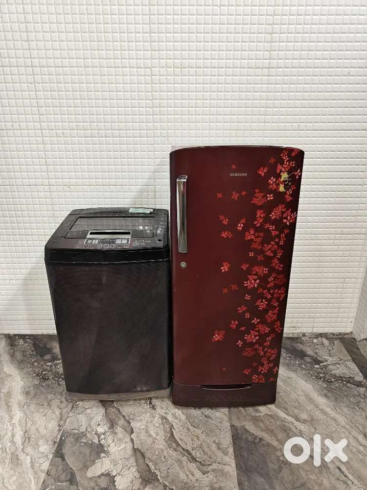 Trr 541 Samsung single door and lg topload washing machine