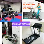 All gym equipments treadmill or exercise cycle