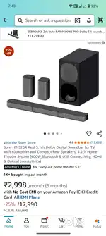 Sony S20 R 5.1 channel Audio System