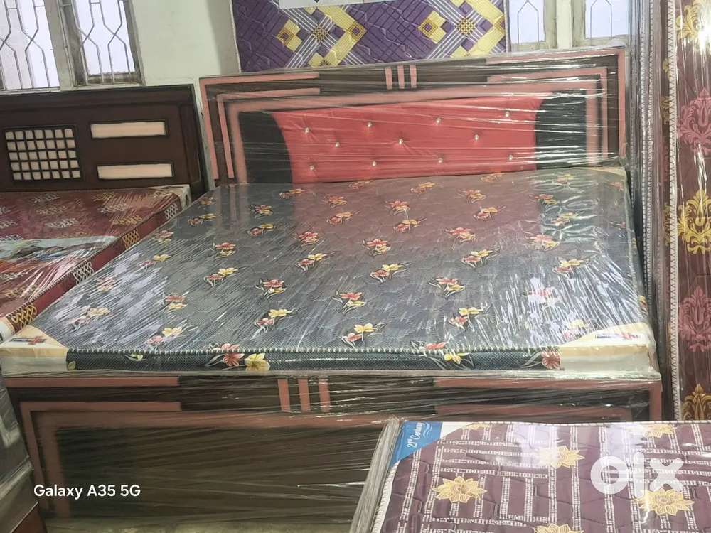 Brand new king size  without storage wooden bed n all other furnitures