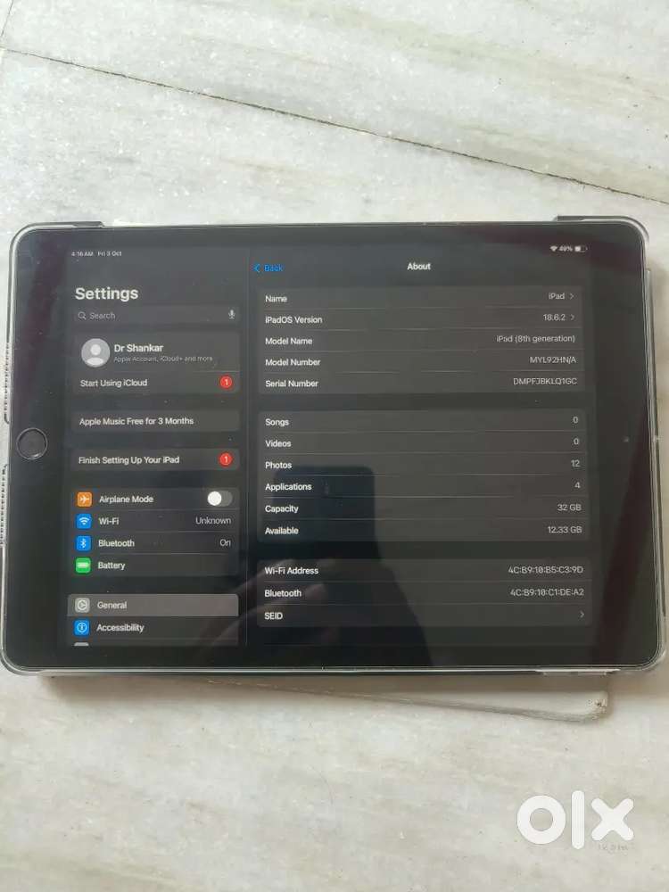IPad 8th generation,32gb