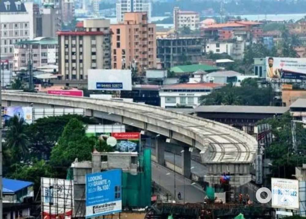 10cents commercial land at kaloor metro frontage