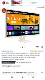 LG Smart Android Monitor 32inch New pec