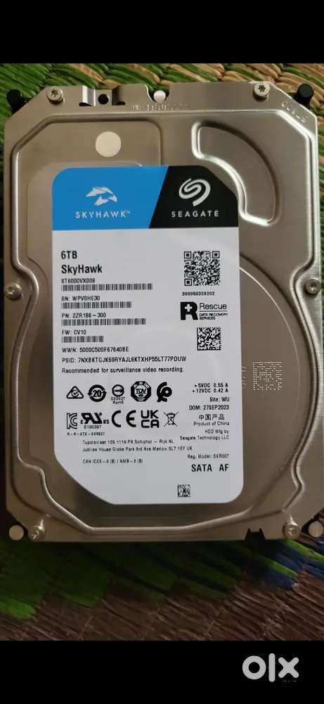 Skyhawk 6 TB HDD Brand New No Use No scratch