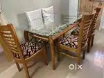Teakwood Dinning Table with 6 Chairs