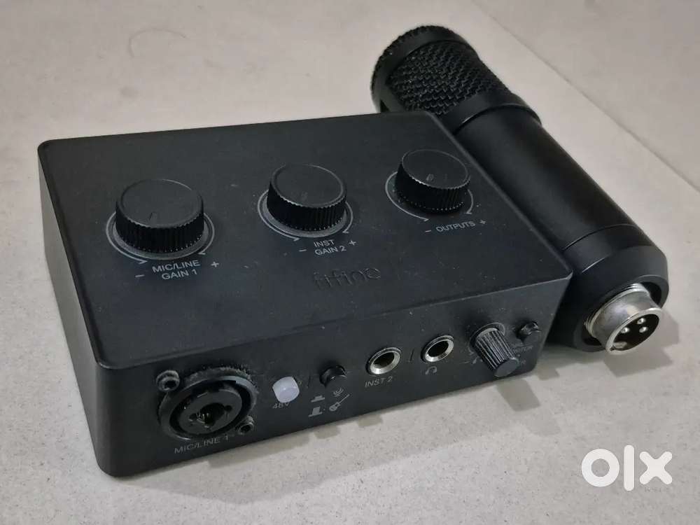 WR 800 Condenser Microphone + FIFINE SC1 Audio Interface