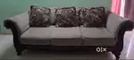 Wooden Sofa Set (3+2+1) – Made in USA, Good Condition