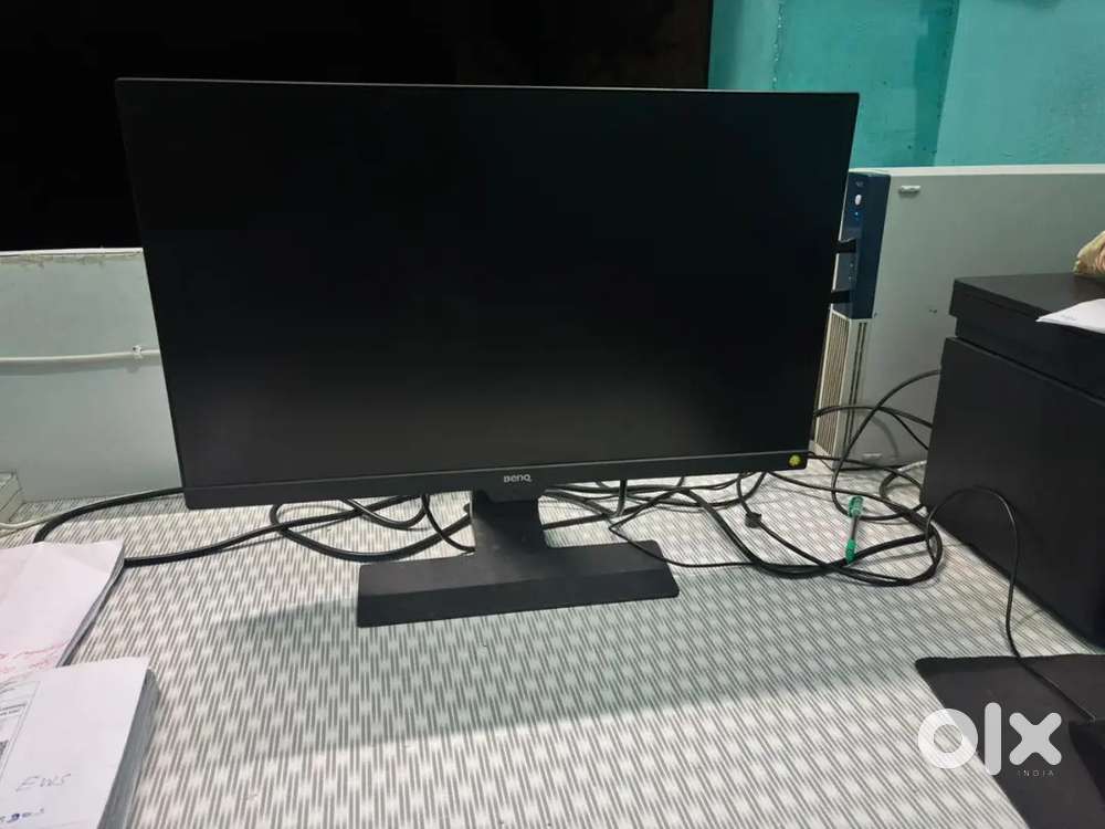 Desktop with monitor