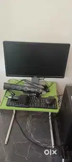 Computer(C.P.U) Monitor, keyboard, mouse, sound box..