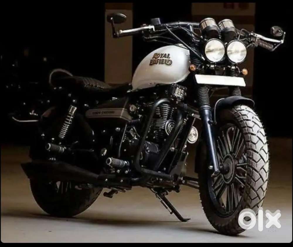 Very less single handedly driven modified vvip number bike