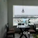 4 Seater Glass Top Dining Table
