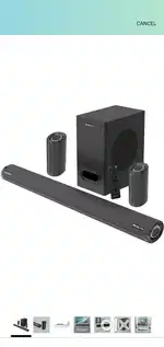 ZEBRONICS Zeb-Juke BAR 9500WS PRO - Black