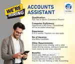 Requires Accounts Assistant - Male