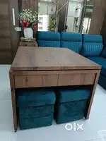 Unused bought on 15th August covertable dining table