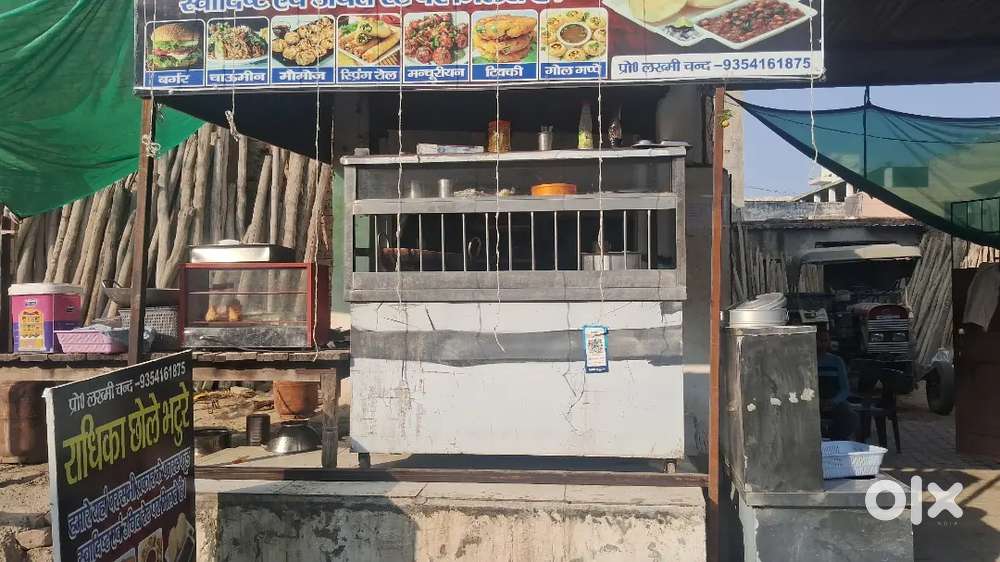 Choley bhaturey and fast food counter