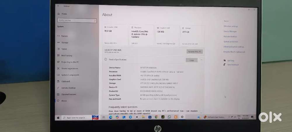 28,000/-  HP LAPTOP
