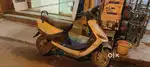 Old scooter without battery