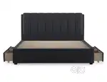 Almost new king size Urban Ladder double bed with 2 side tables