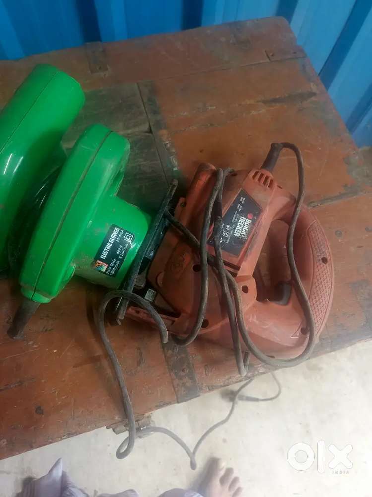 zigzag machine and blower
