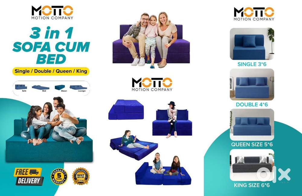 Sofa cum bed start at 7000