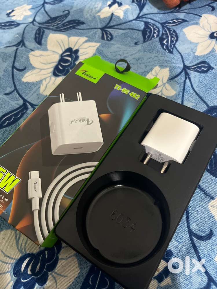 Teslaa iphone new charger box original
