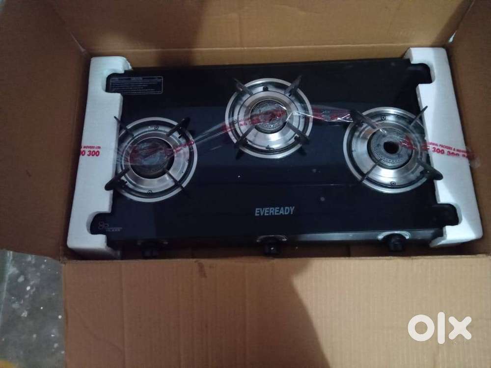 Eveready 3 burner manual gas chulha stove