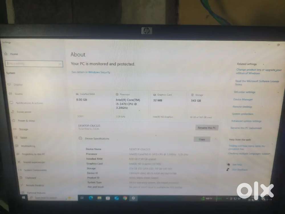 I5 3ed gen 8gb ram 128+256 ssd